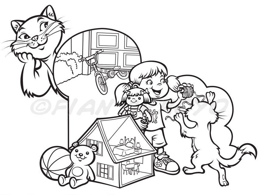garage door coloring pages for kids - photo #19
